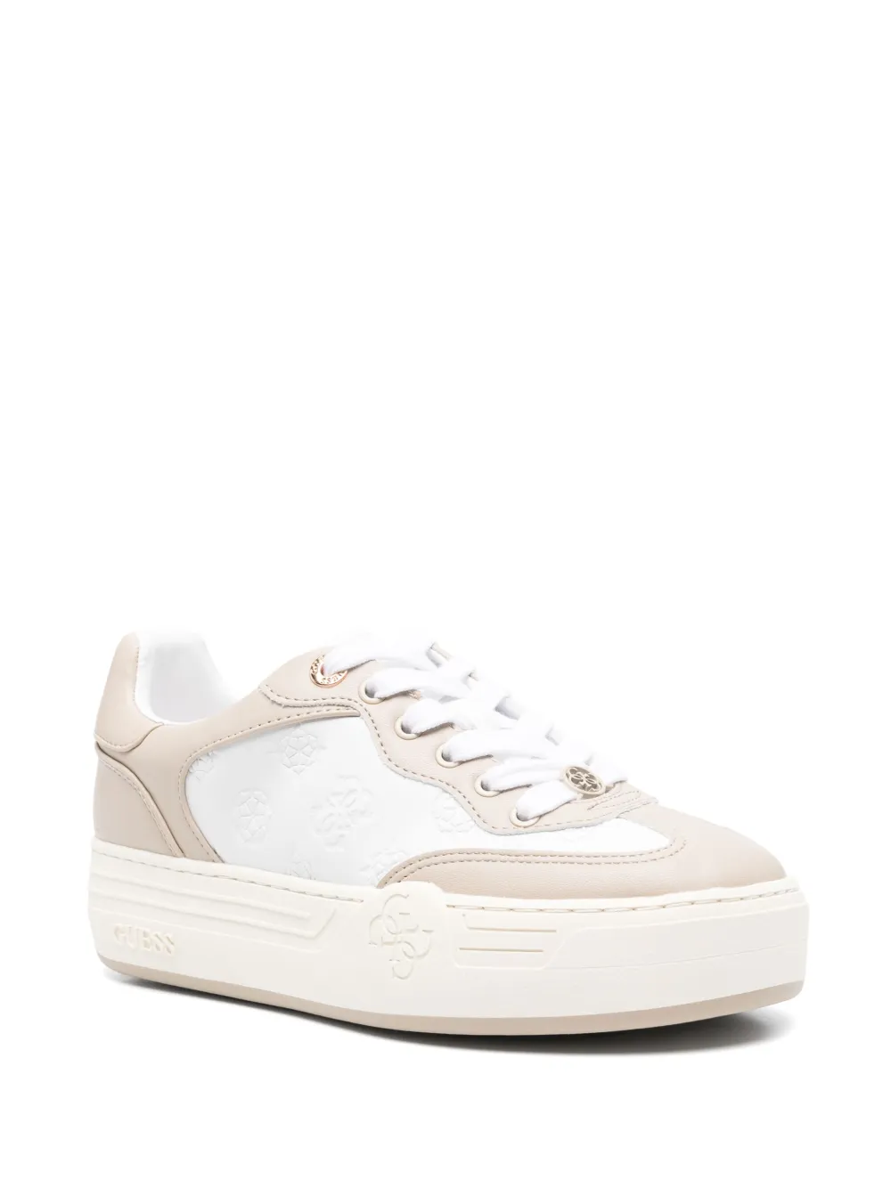 GUESS USA Sneakers met logo-reliëf - Wit