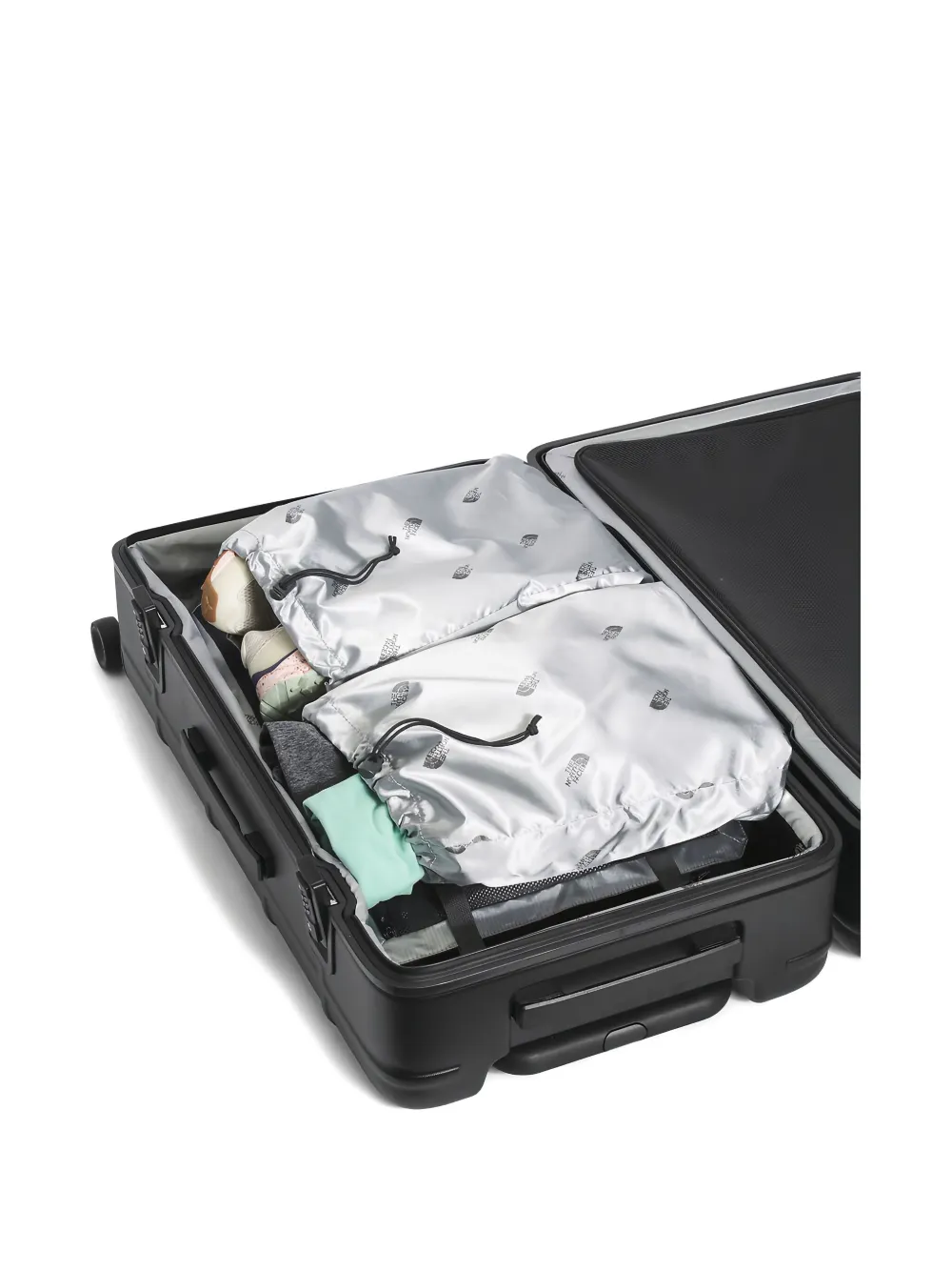 The North Face Rolkoffer met logoprint Zwart