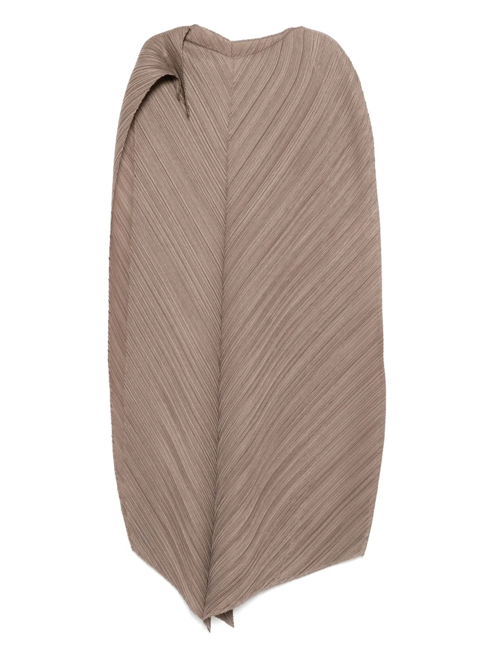 Pleats Please Issey Miyake Vestido evasê com pregas | Marrom | Image 1