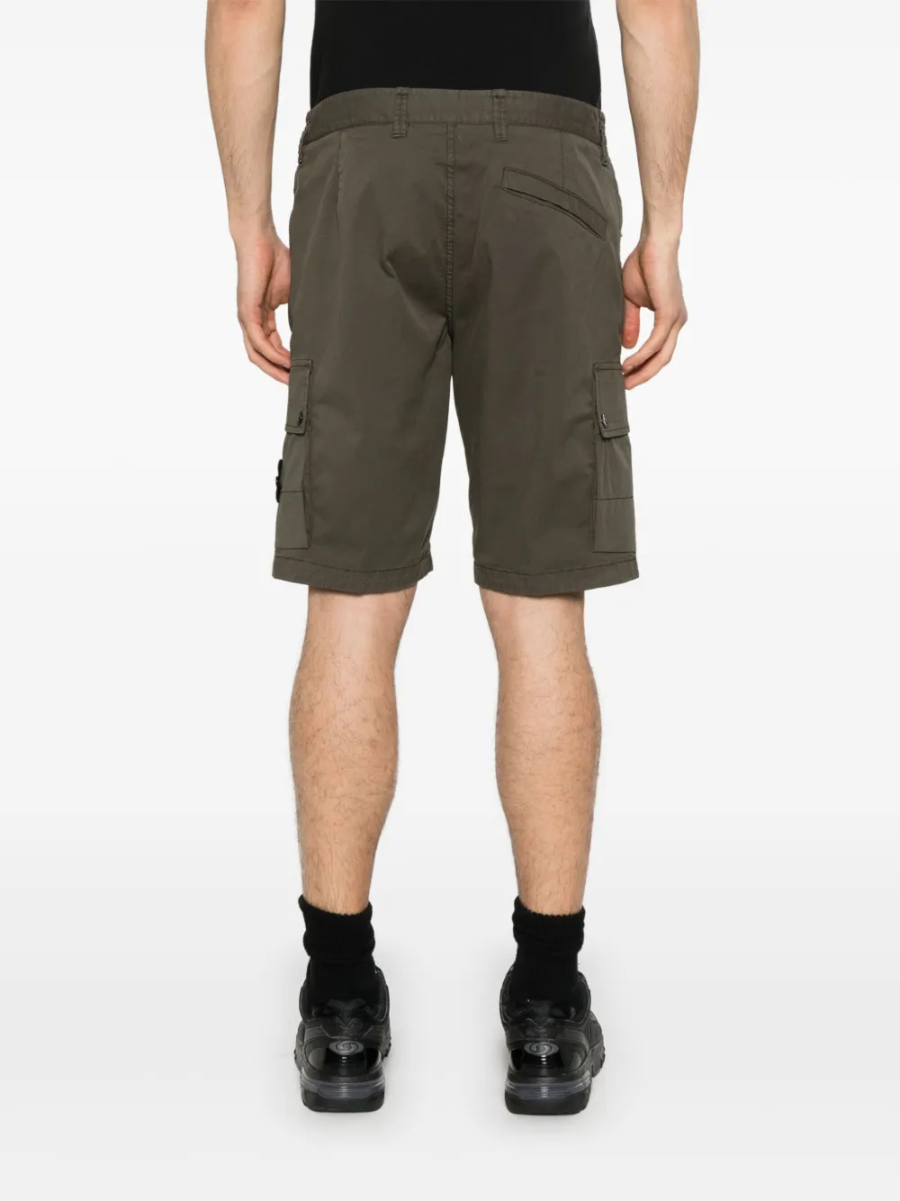 Stone Island Shorts met Compass-logopatch Groen