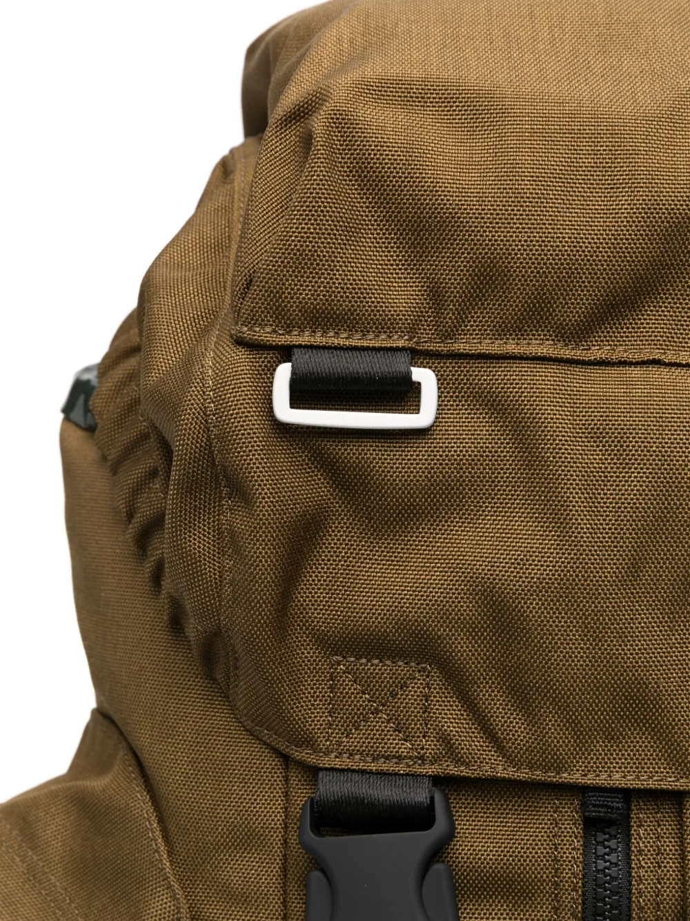 Shop Stone Island Resin Treated Backpack In Green