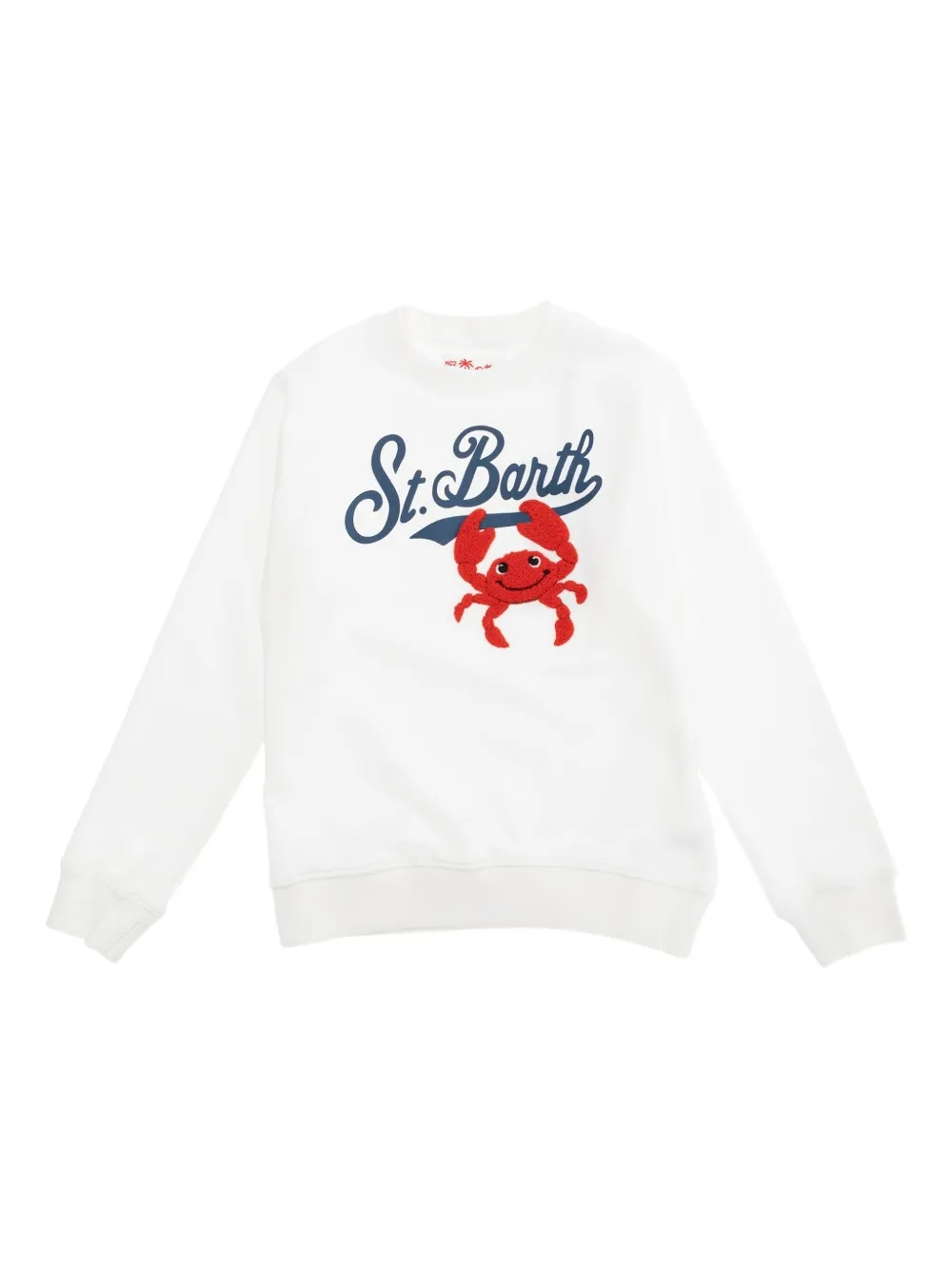 MC2 Saint Barth Kids ロゴ スウェットシャツ - ホワイト MC2 Saint Barth Kids ロゴ スウェットシャツ - ホワイト