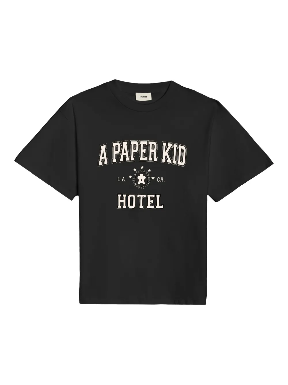 A Paper Kid playera con estampado gráfico | negro | Image 1