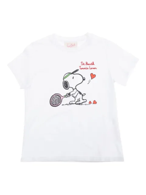 MC2 Saint Barth Kids logo-embroidered cotton t-shirt