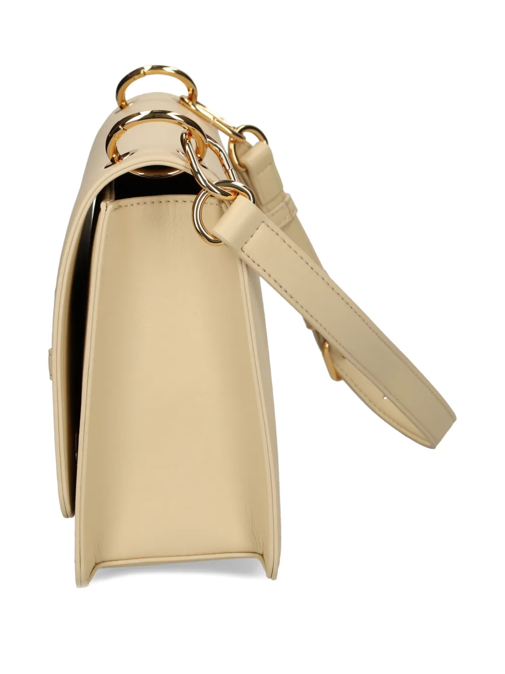 Love Moschino Schoudertas met logoplakkaat Beige