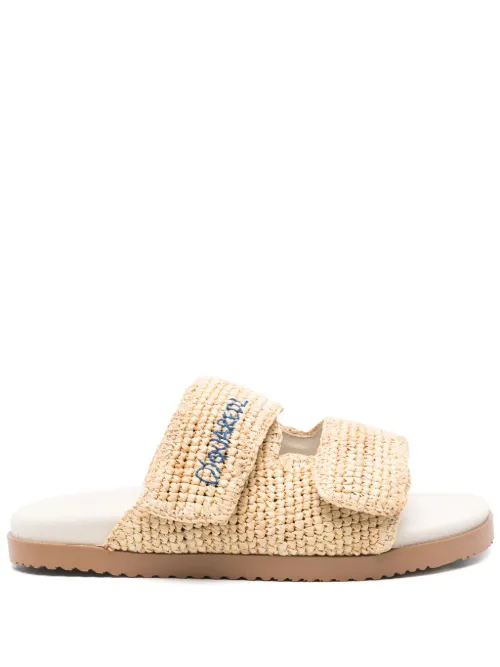 Claquettes à logo brodé - DSQUARED2 - Modalova