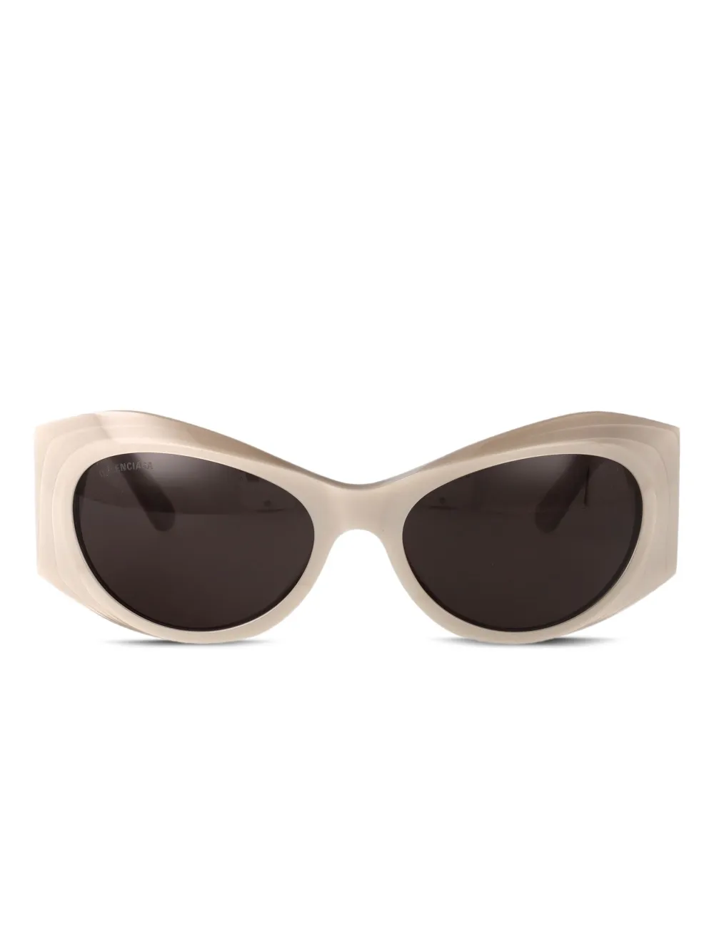 Balenciaga Eyewear Zonnebril met geometrisch montuur Beige