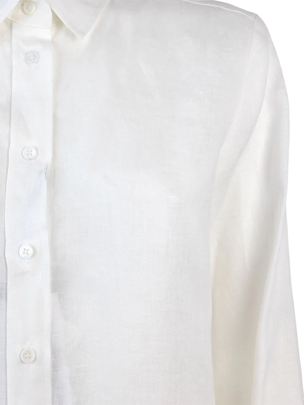 Weekend Max Mara Werner button-up blouse met lange mouwen Wit