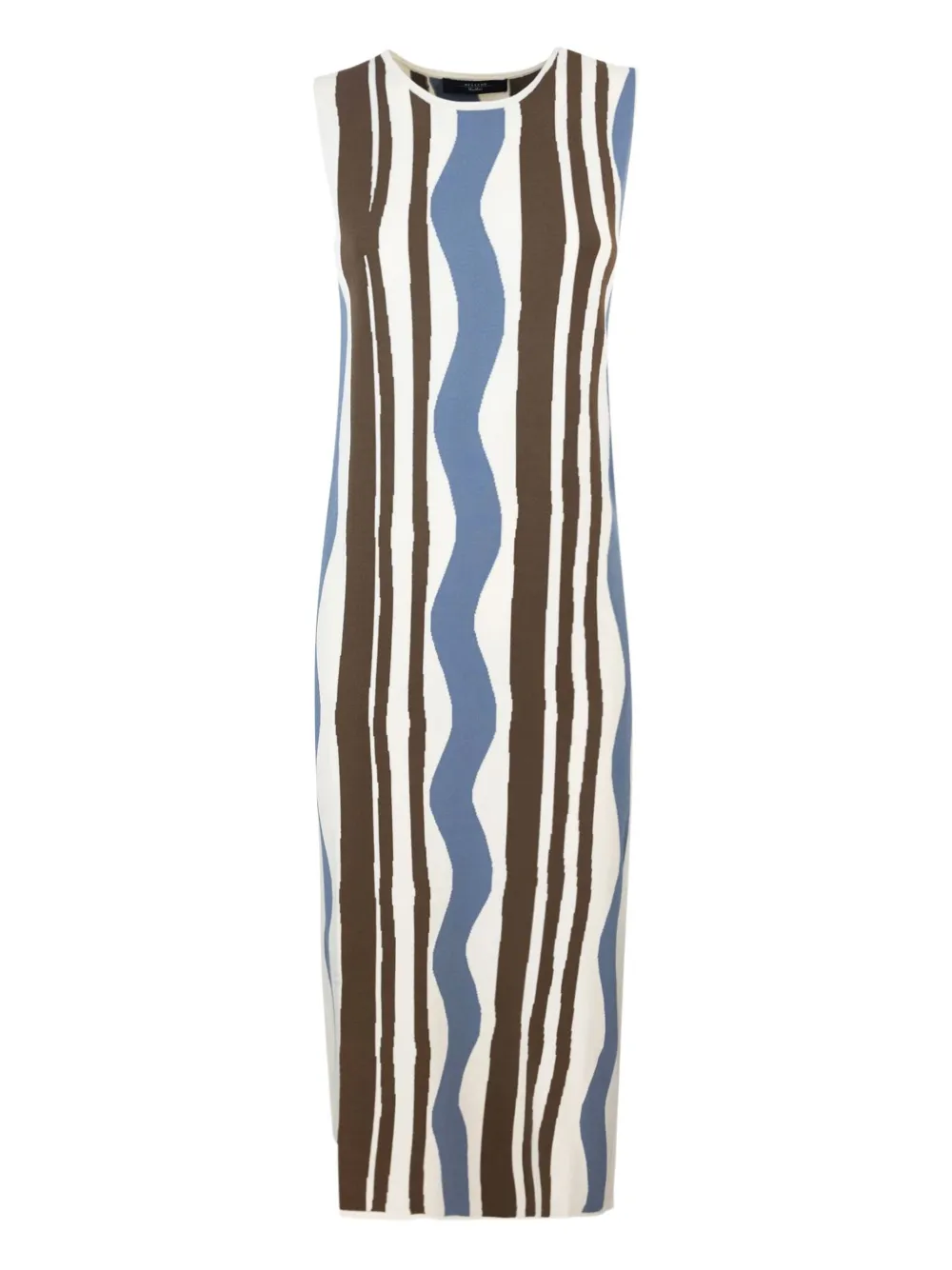 Weekend Max Mara wave-pattern midi dress | Blue | Image 1