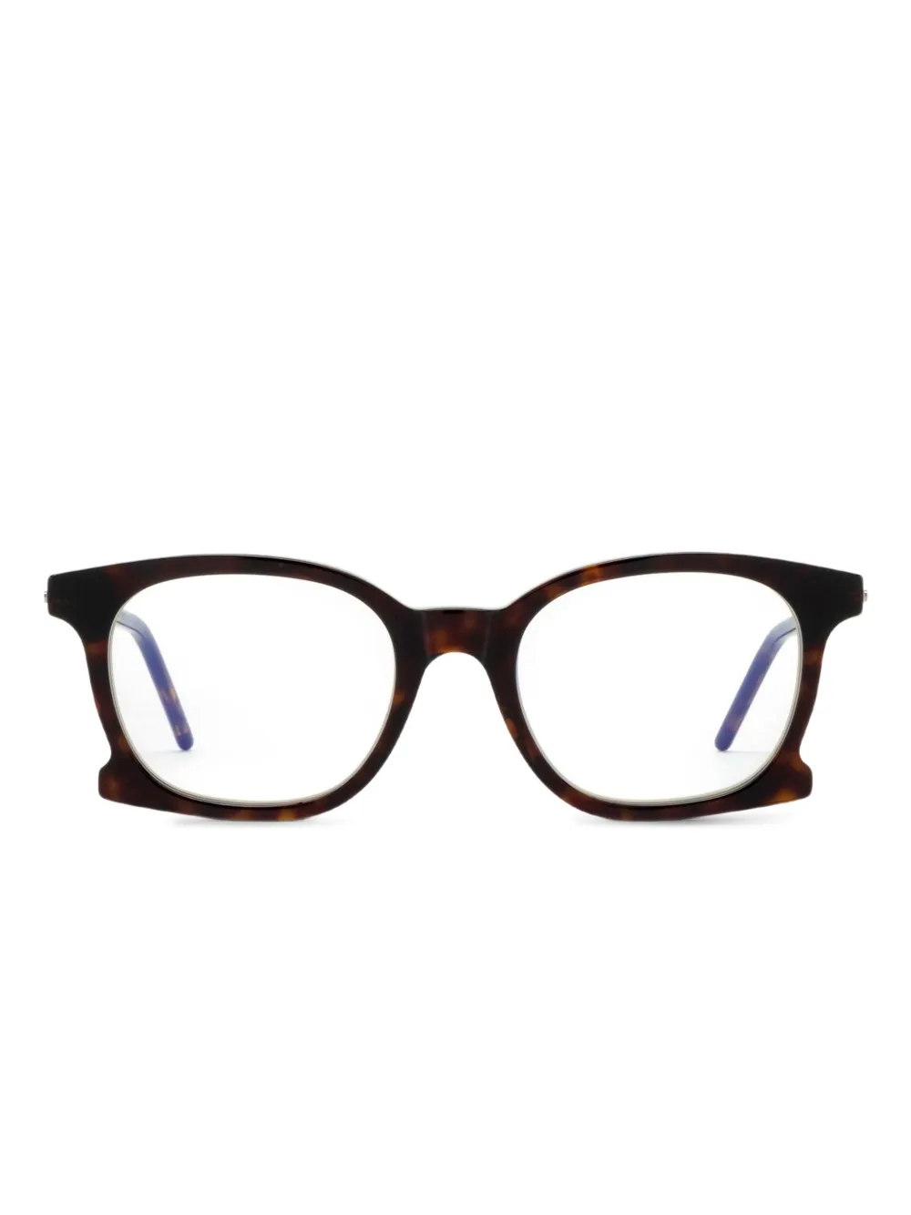 Kuboraum lunettes de vue carrées D71 à branches biseautées | marron | Image 1