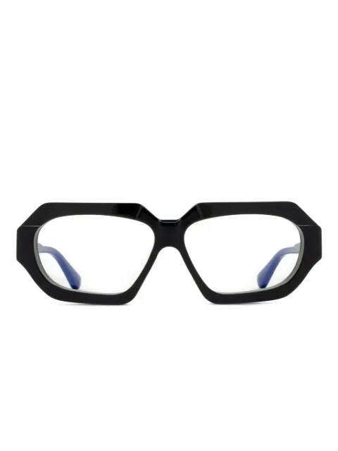 Kuboraum K42 geometric-frame glasses