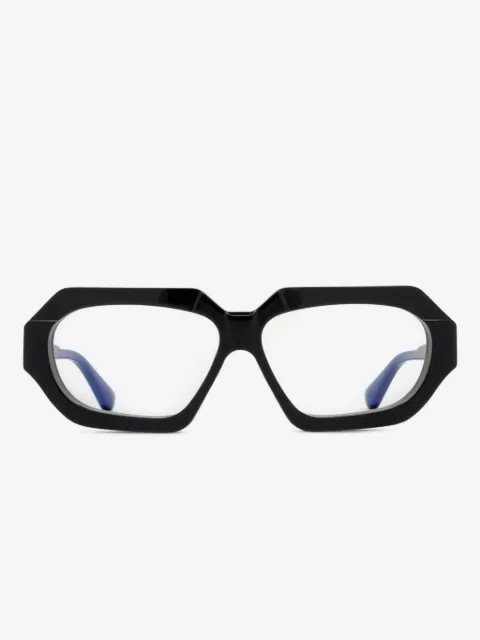 Kuboraum K42 geometric-frame glasses
