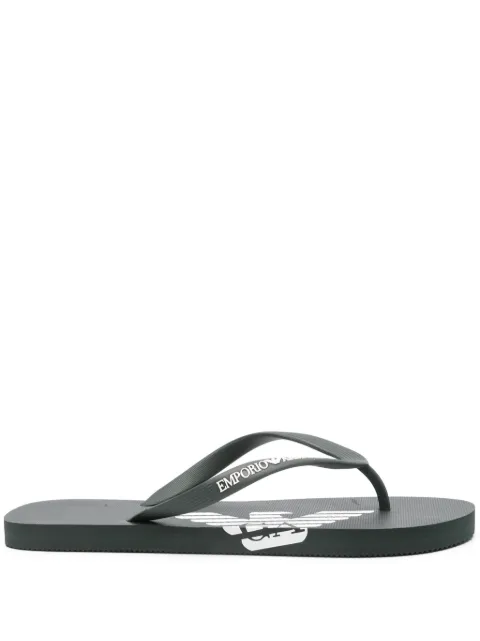 Emporio Armani tongs à logo imprimé