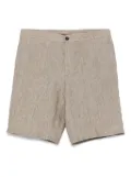 Zegna linen shorts - Brown