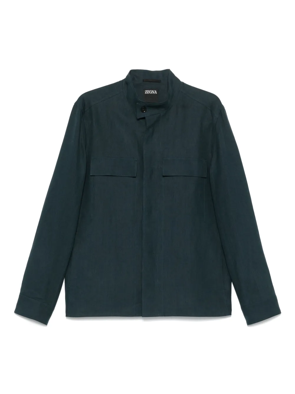 Zegna リネンシャツ - ブルー Zegna リネンシャツ - ブルー