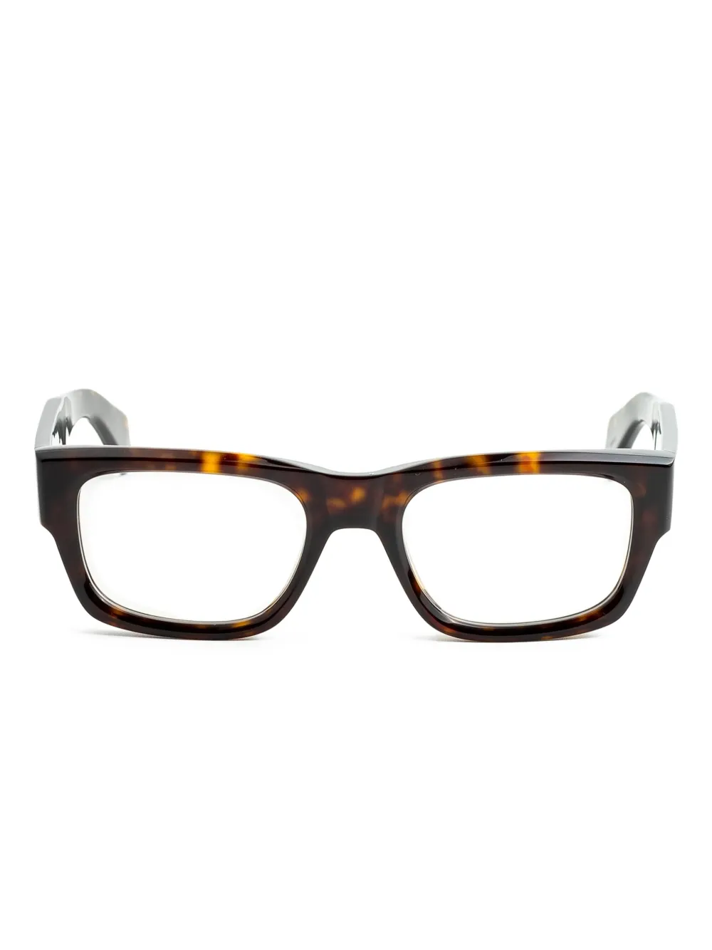 Cutler & Gross rectangle-frame glasses | Brown | Image 1