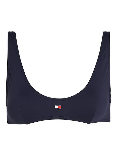 Tommy Jeans logo-print bikini top