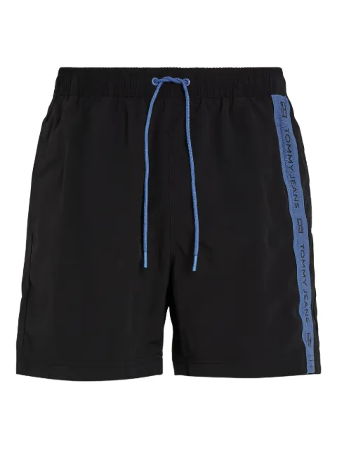 Tommy Jeans logo-stripe swim shorts