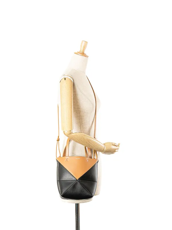 Loewe Pre-Owned 2010-2025 Mini Bicolor Calfskin Puzzle Fold Loewe Pre-Owned 2010-2025 Mini Bicolor Calfskin Puzzle Fold