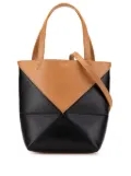 Loewe Pre-Owned 2010-2025 Mini Bicolor Calfskin Puzzle Fold Tote satchel - Black