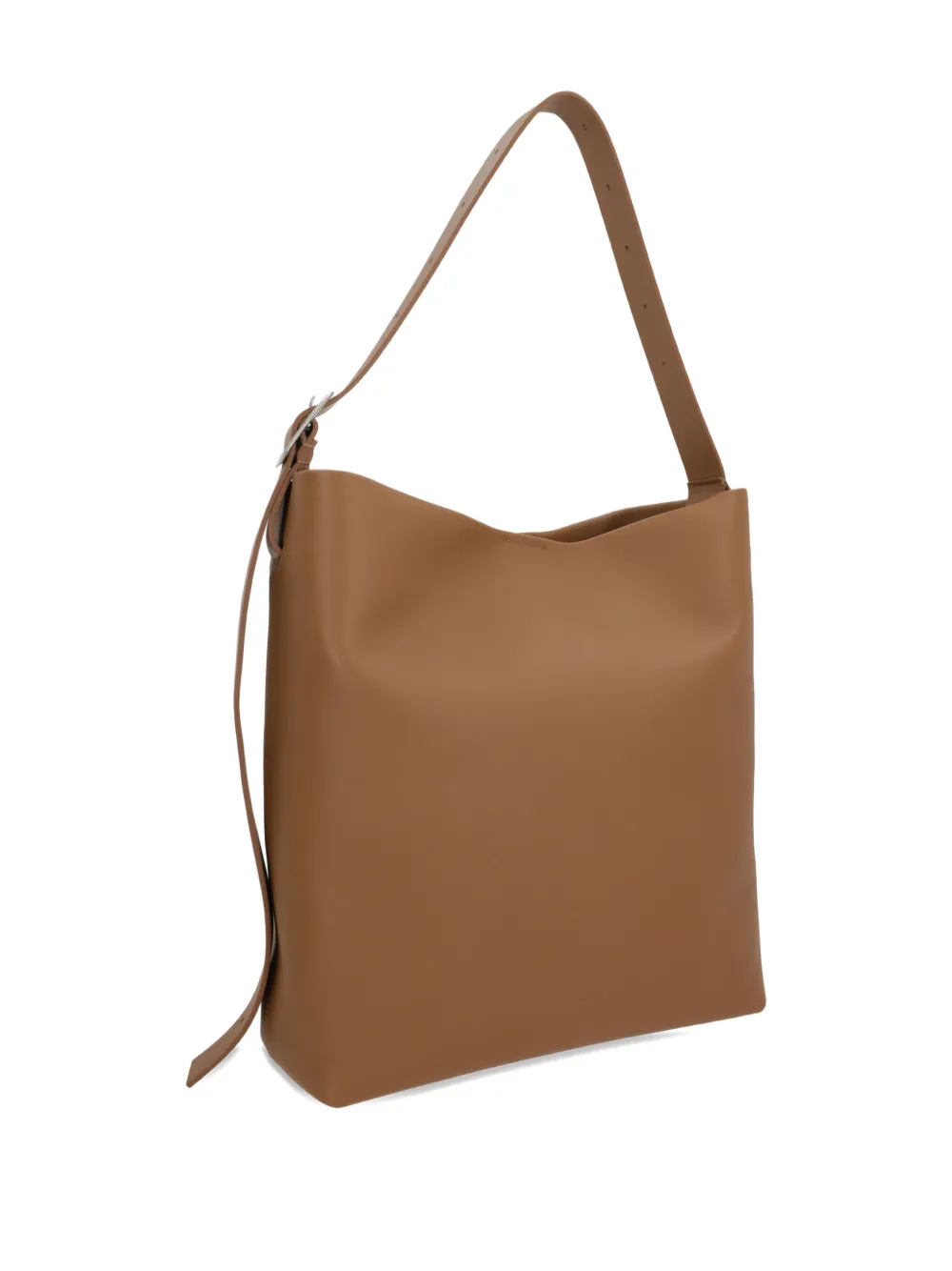 Jil Sander Leren schoudertas Bruin