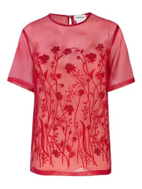 P.A.R.O.S.H. floral-embroidery top