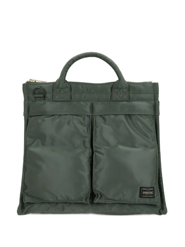 ■PORTER■ポーター TANKER SQUARE TOTE BAG unisex Porter-Yoshida & Co. Tanker Square Tote Bag | Green | FARFETCH