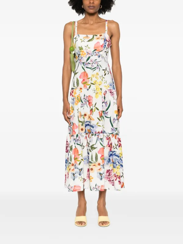 FARM Rio Greek Garden Maxi Dress | White | FARFETCH