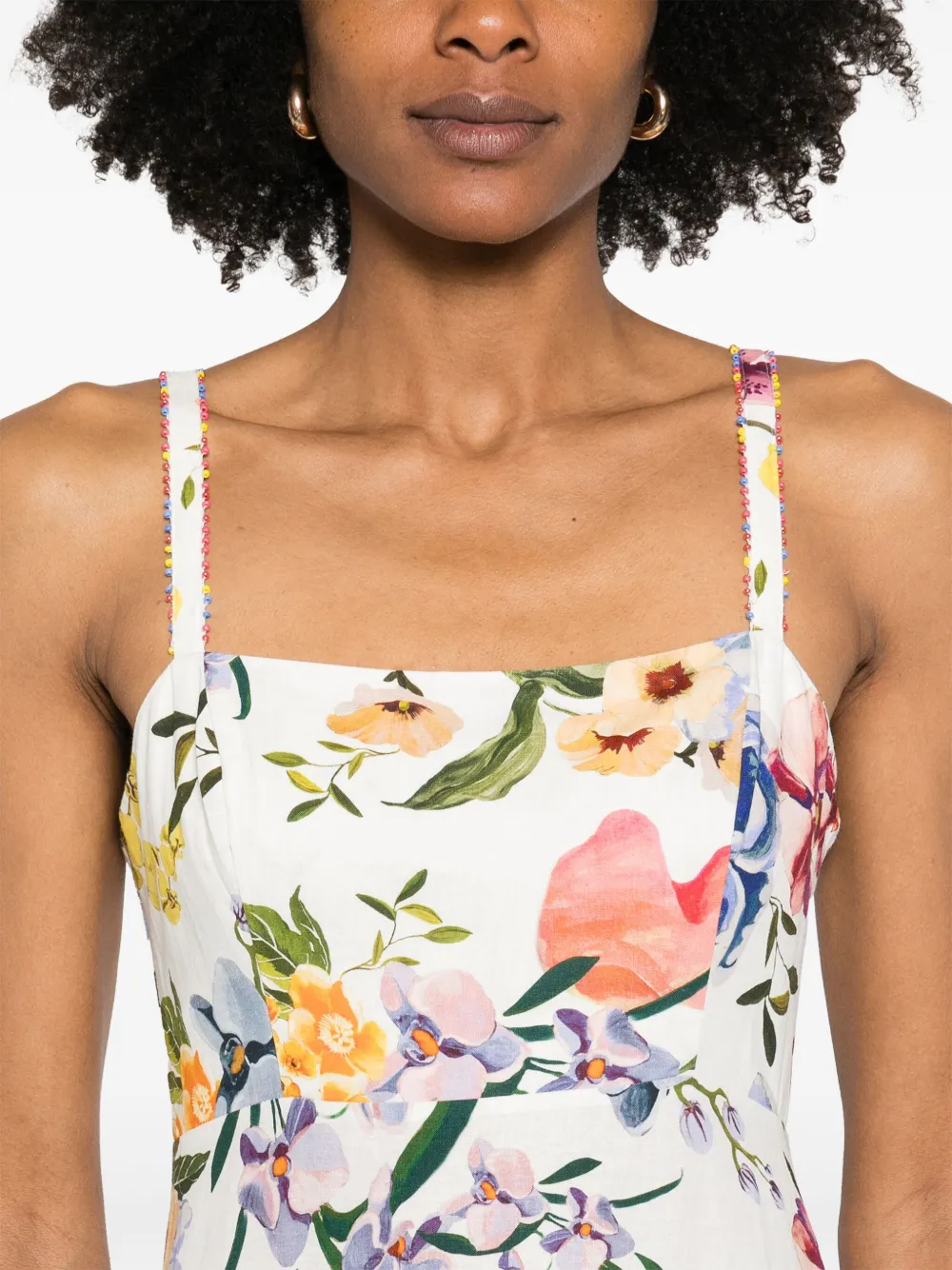 FARM Rio Greek Garden maxi-jurk Wit