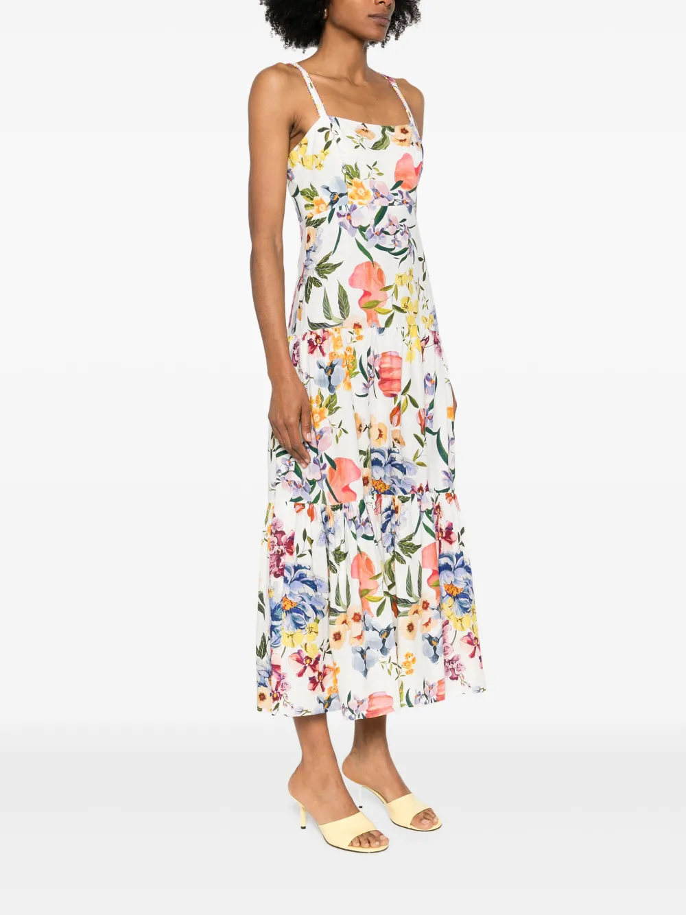 FARM Rio Greek Garden maxi-jurk Wit