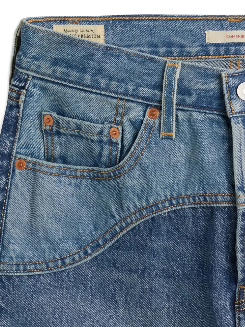 Levi's Icon Mini Skirt In Blue