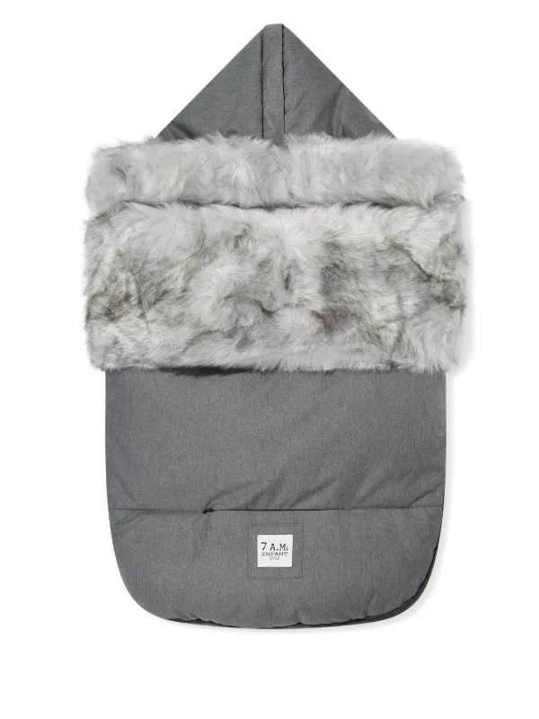 7AM KIDS PlushPOD Sleep Bag Grey FARFETCH LB