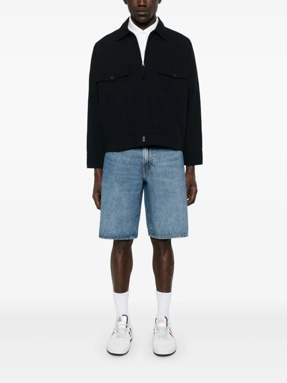 Levi's 478 denim shorts Blauw