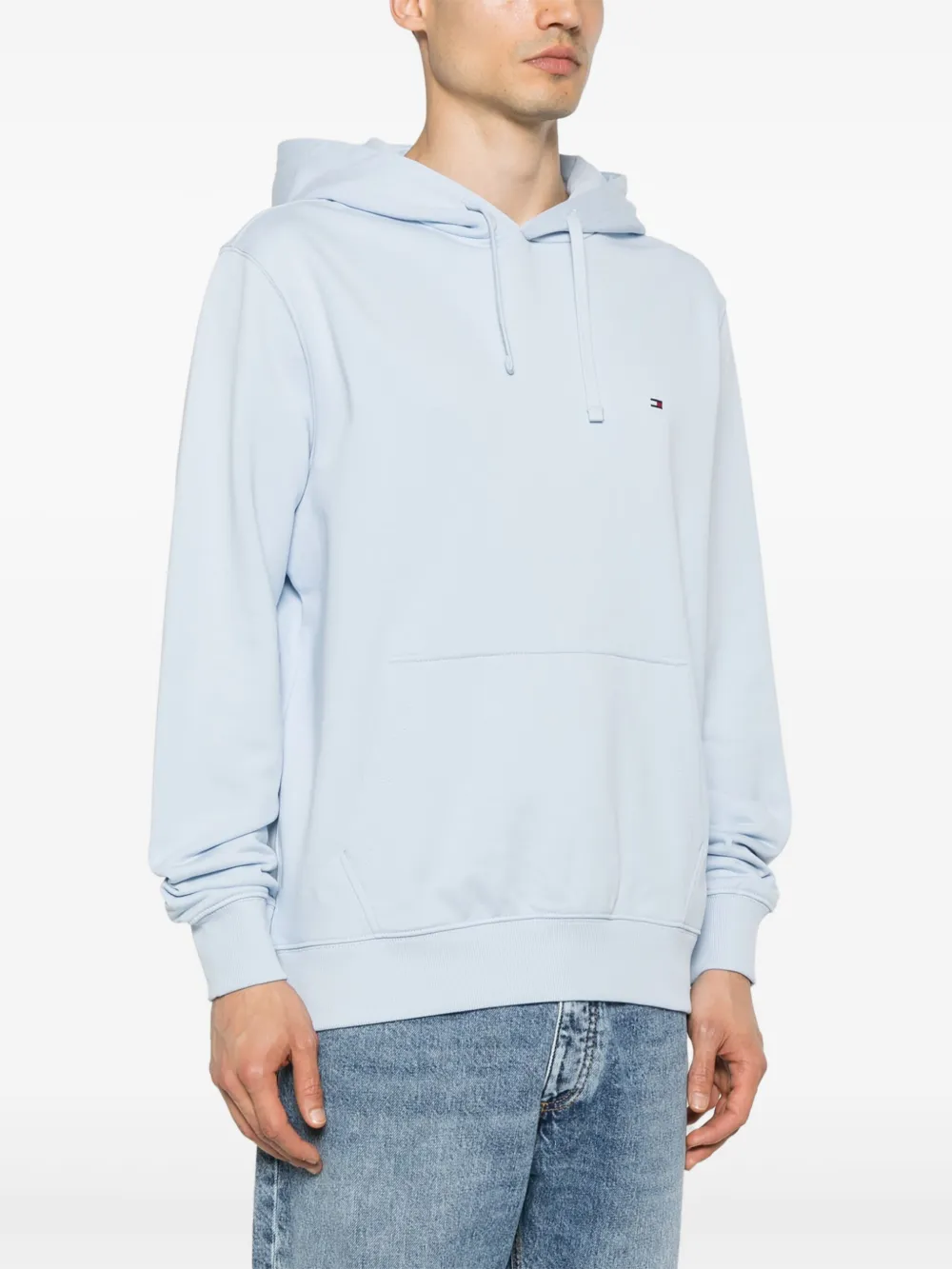 Tommy Hilfiger Hoodie met geborduurd logo Blauw