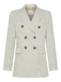 Peuterey patterned-jacquard blazer - Neutrals