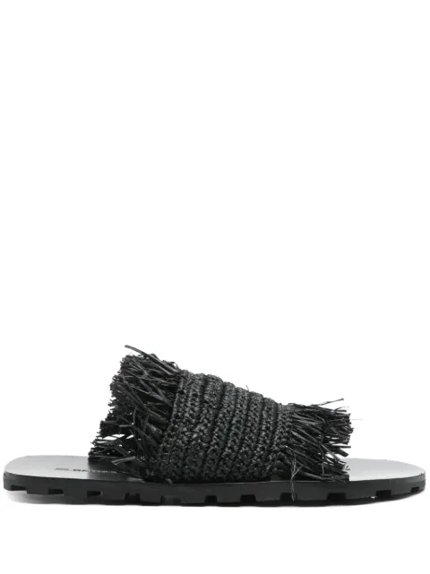 JIL SANDER+ sandalias de rafia