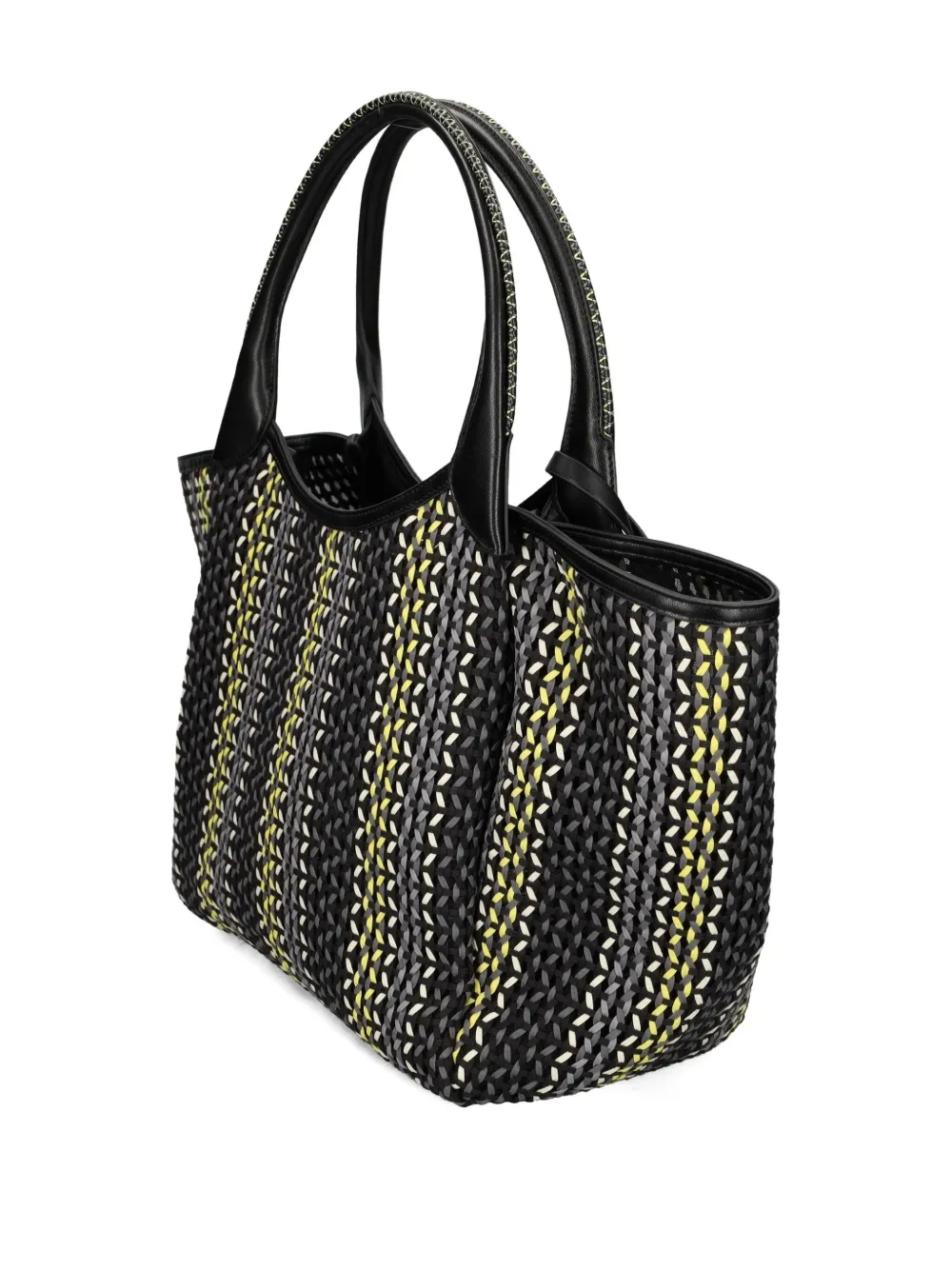 Emporio Armani Shopper met geometrisch patroon Zwart