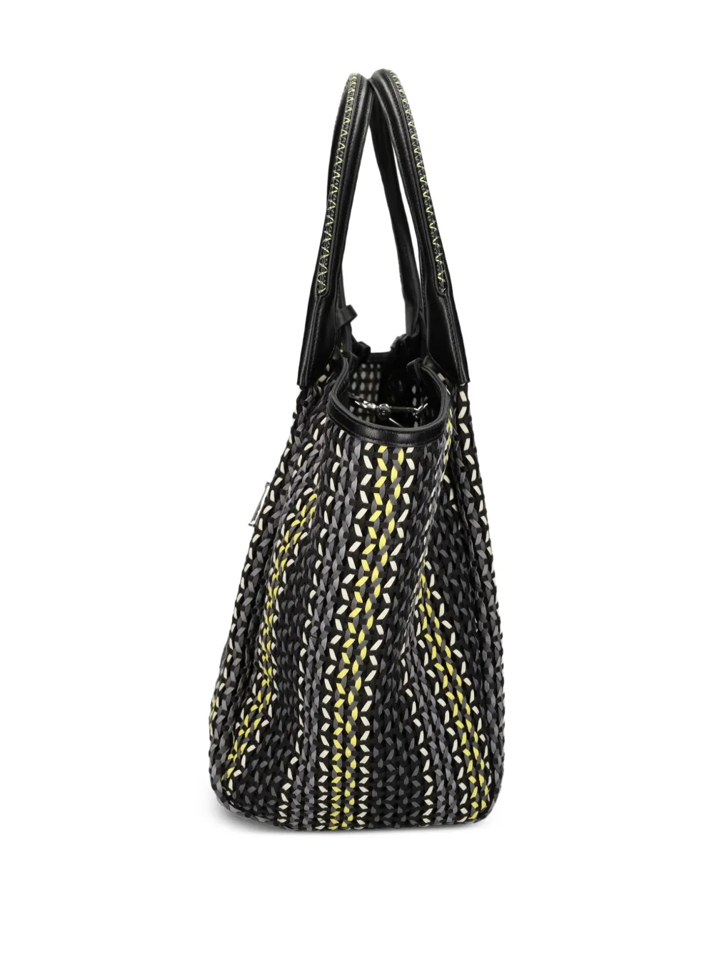 Emporio Armani Shopper met geometrisch patroon Zwart