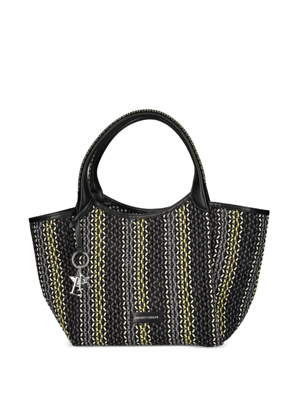 Emporio Armani Shopper met geometrisch patroon Zwart