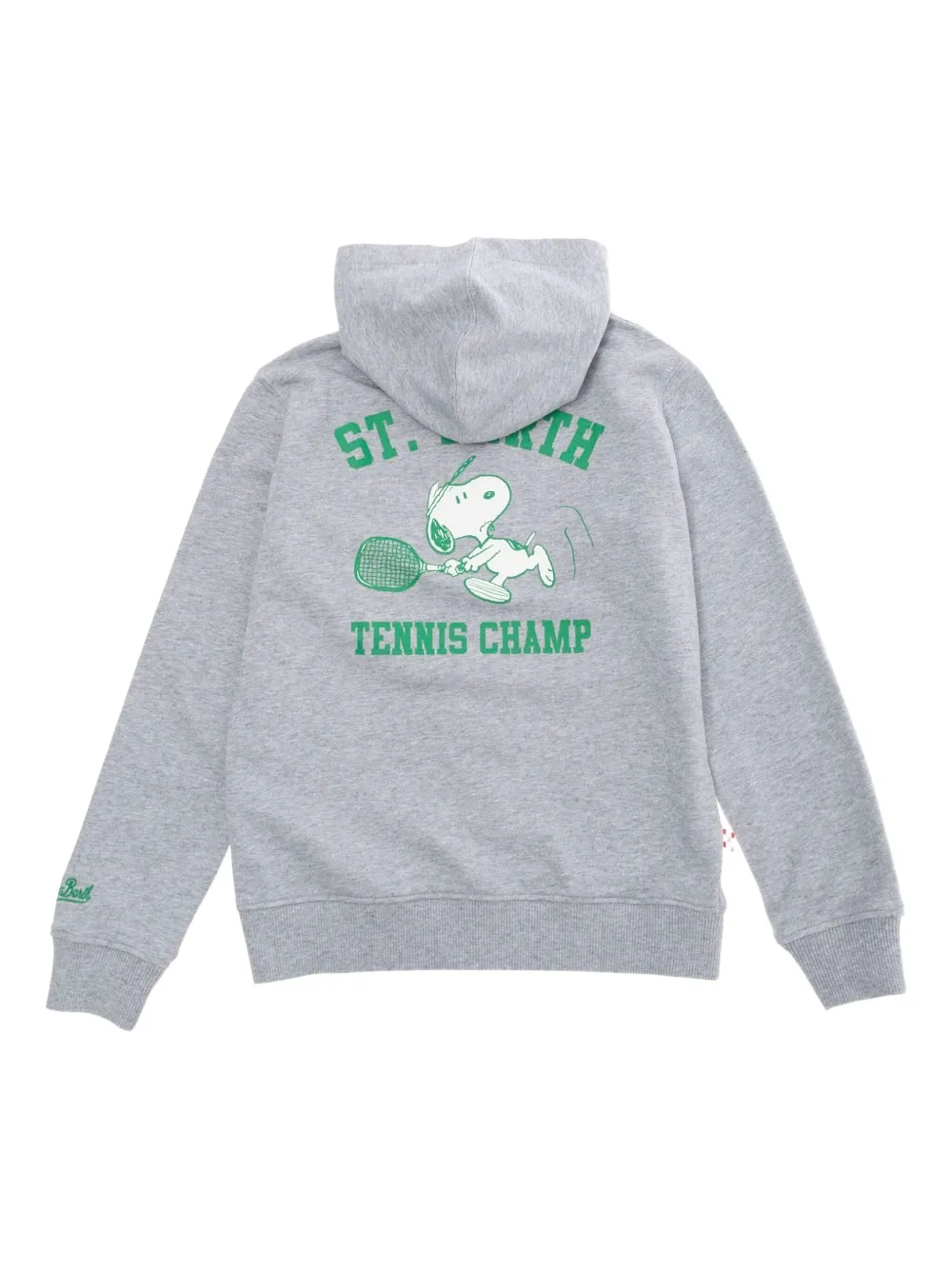 MC2 Saint Barth Kids Hoodie met logoprint Grijs