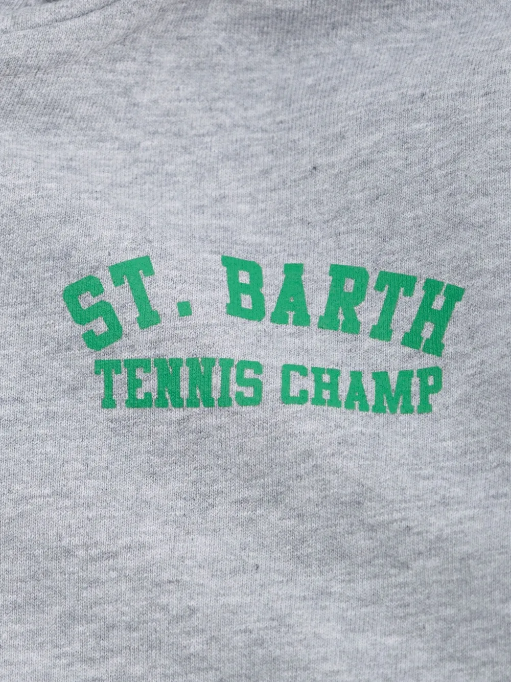 MC2 Saint Barth Kids Hoodie met logoprint Grijs