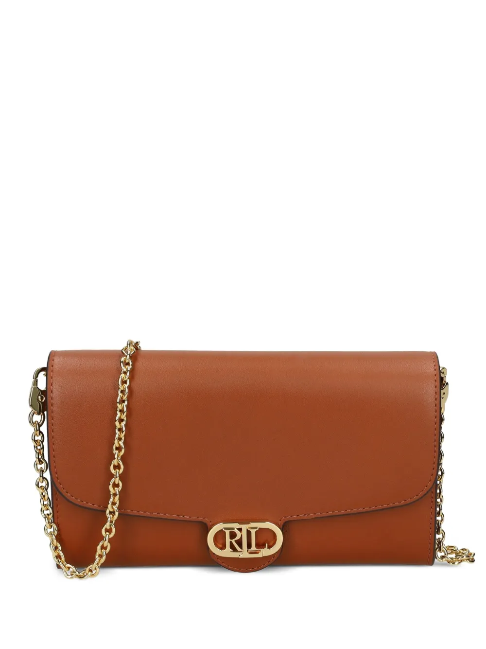 Lauren Ralph Lauren Leren crossbodytas Bruin