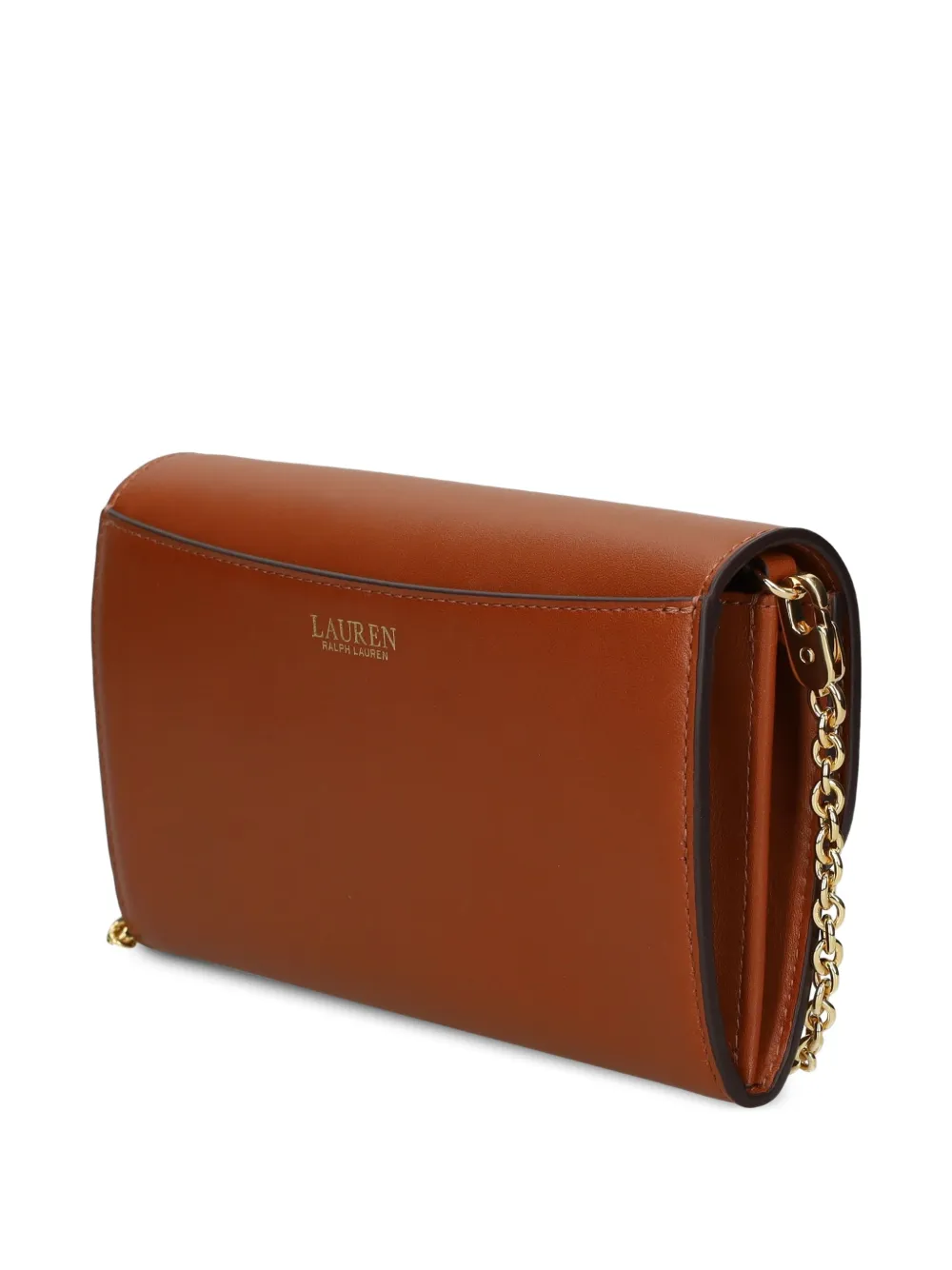 Lauren Ralph Lauren Leren crossbodytas Bruin