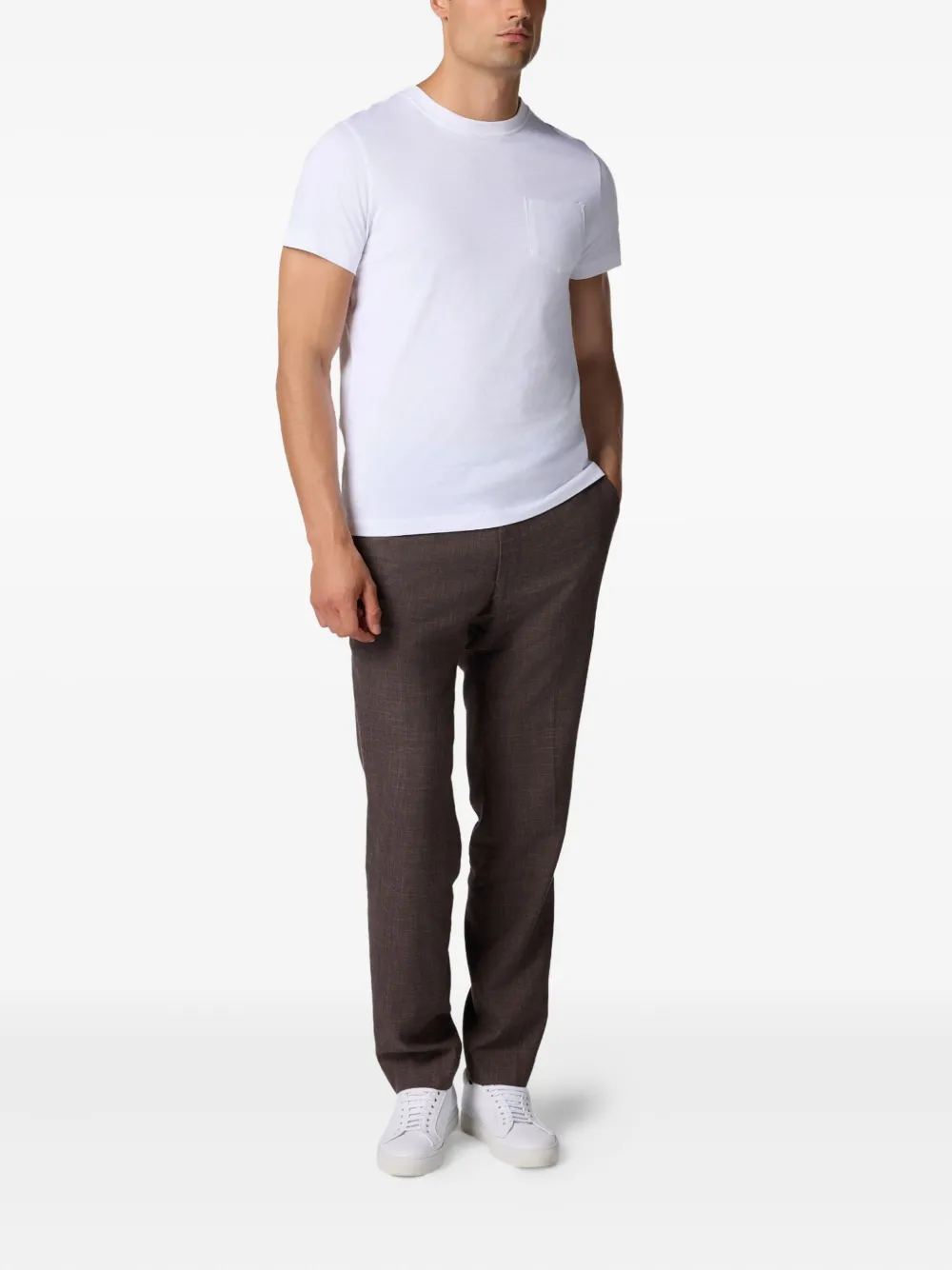 Brooks Brothers Jersey T-shirt Wit
