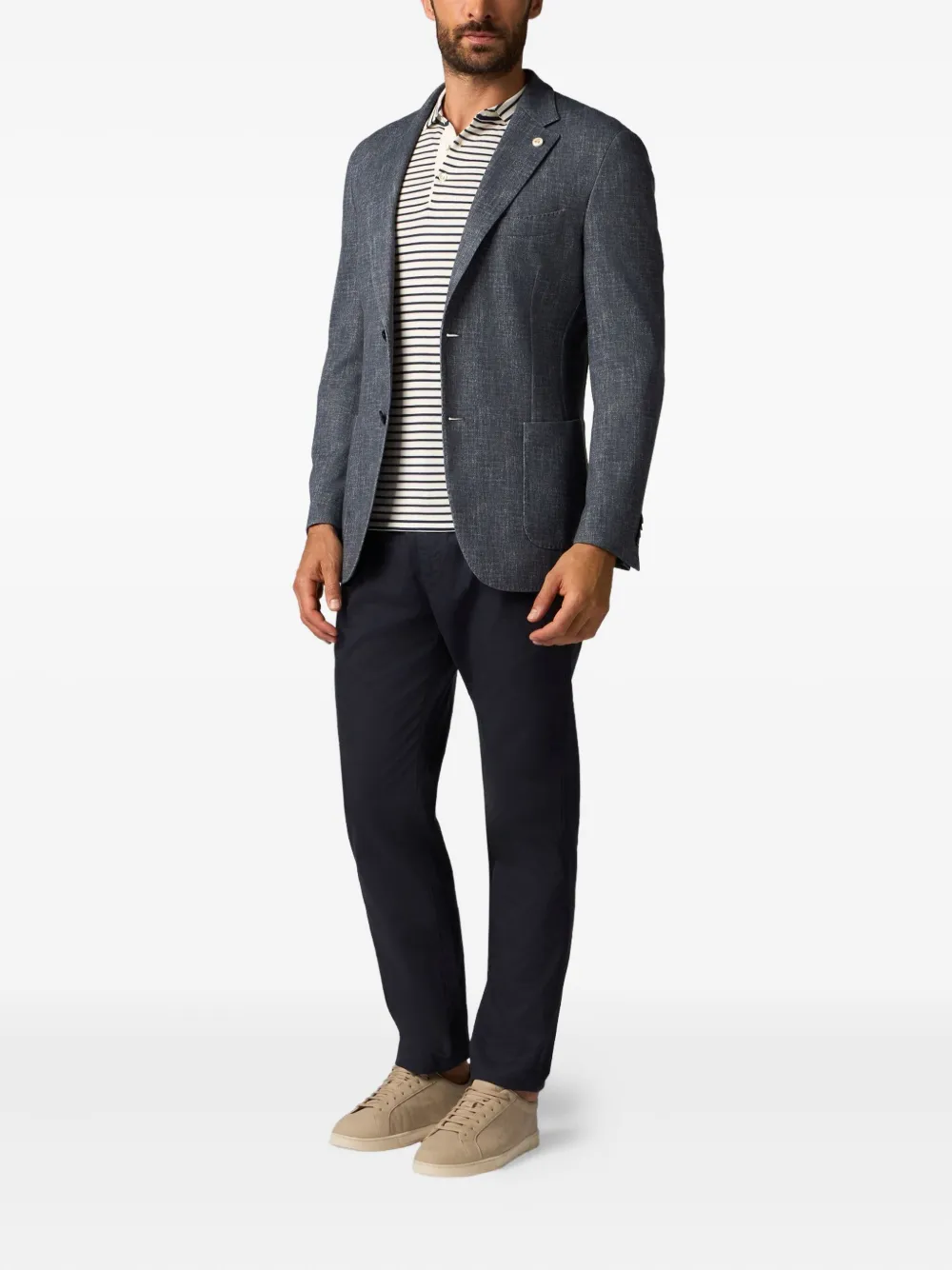 Brooks Brothers Gestreept poloshirt Wit