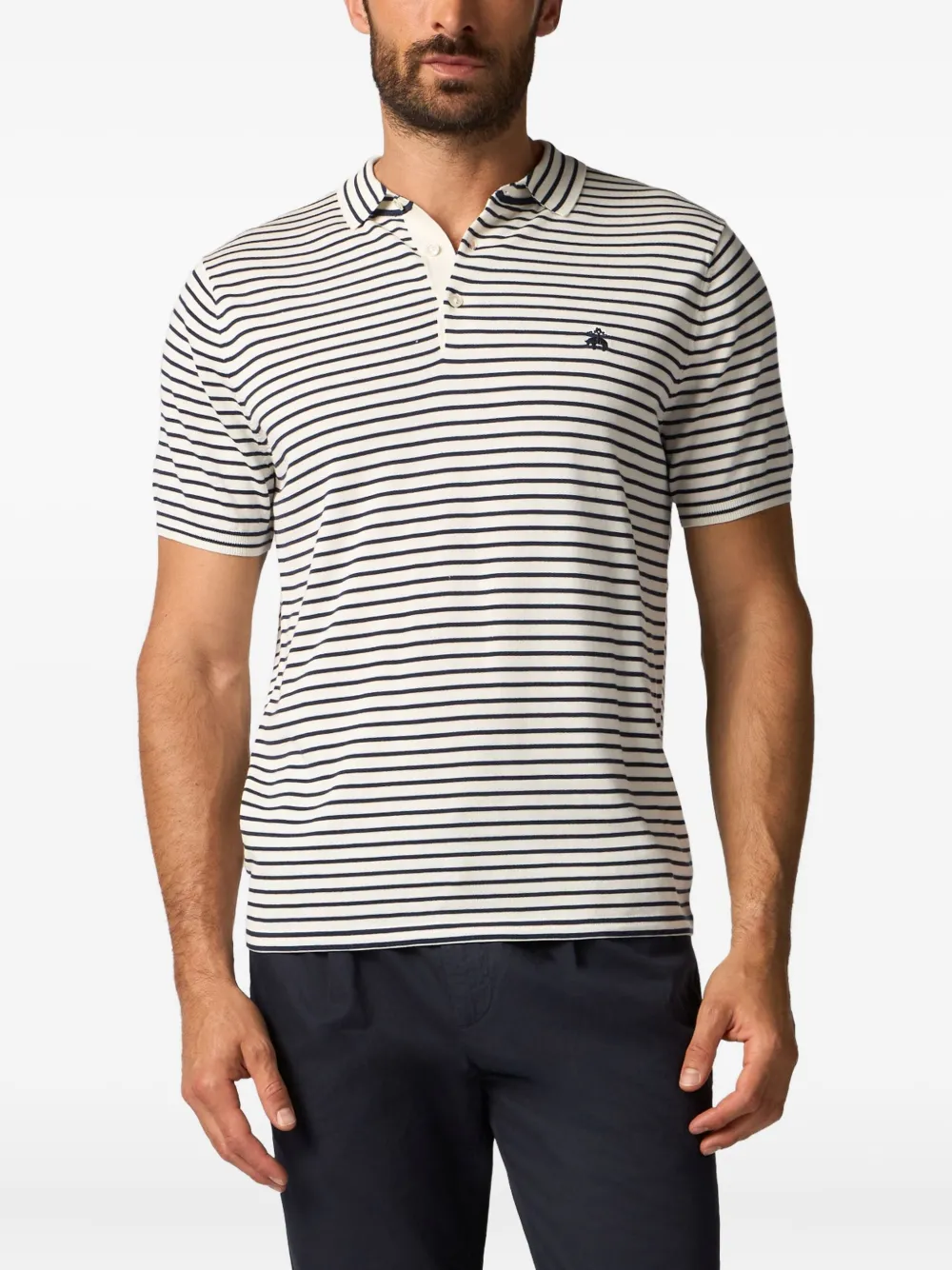 Brooks Brothers Gestreept poloshirt Wit