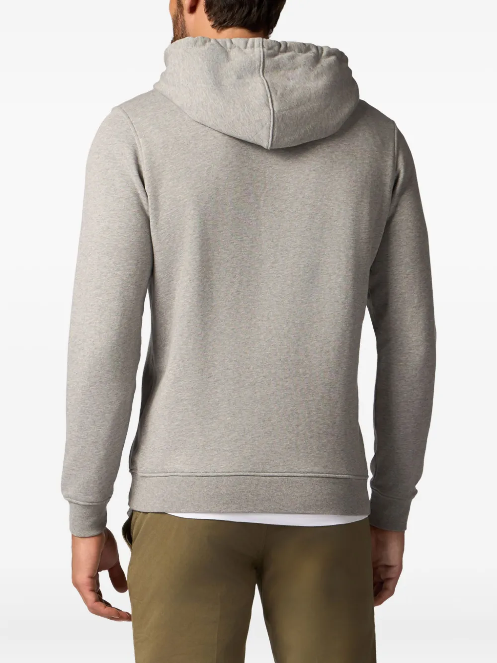 Brooks Brothers Badstof hoodie met geborduurd logo Grijs
