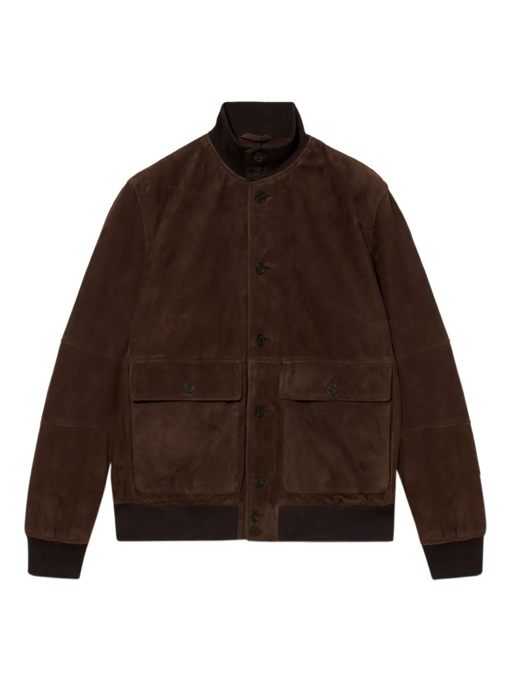 Brooks Brothers Leren jack Bruin