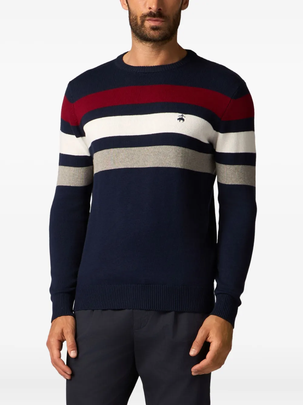 Brooks Brothers Trui van katoenen blend Blauw