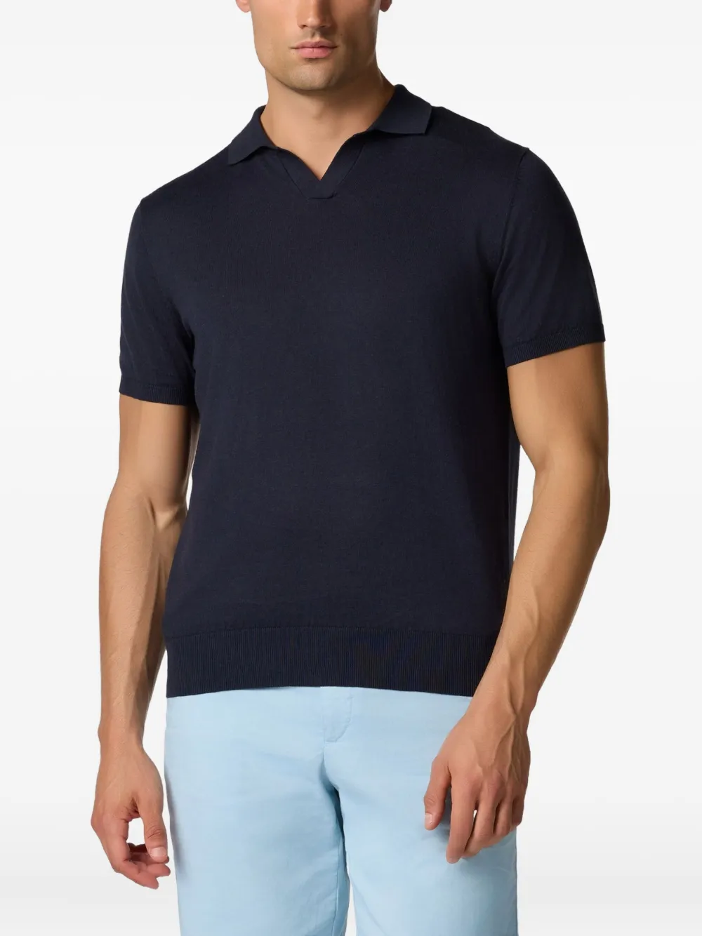Brooks Brothers Jersey T-shirt Blauw